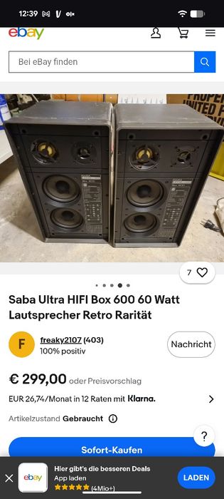 Sistem Audio Vintage: Boxe SABA Ultra HiFi Box 600 + Amplificator Philips