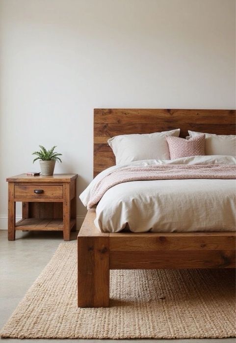 Кровать спальня из массива