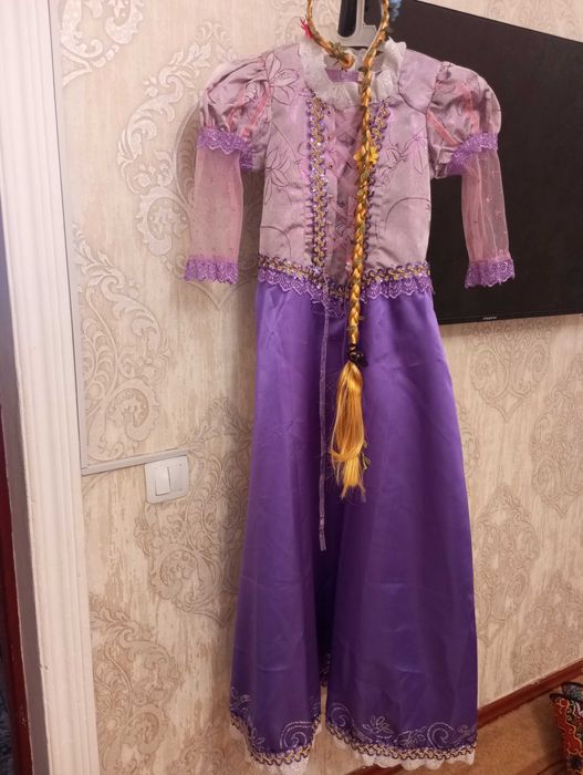 Рапунцель карнавальный костюм для девочек