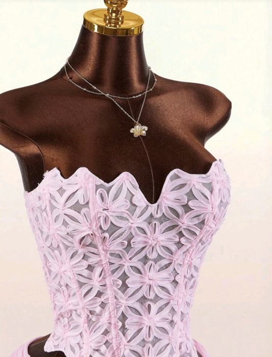 shein нов дамски комплект корсет и пола