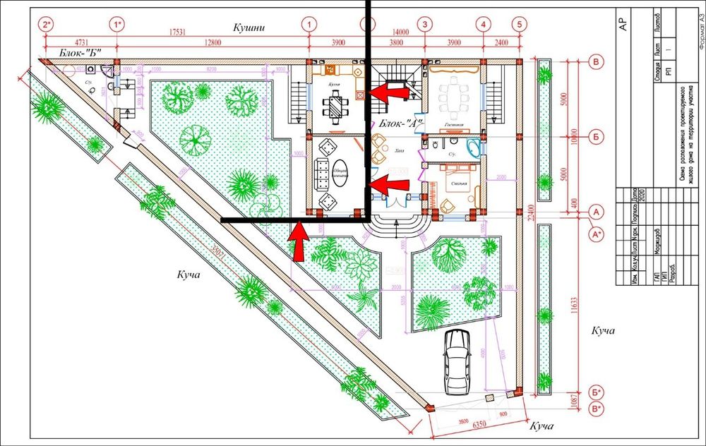 Кибрайский район Кирпичный угловой часть дома 3-этажный 5-комнат 3,3-с