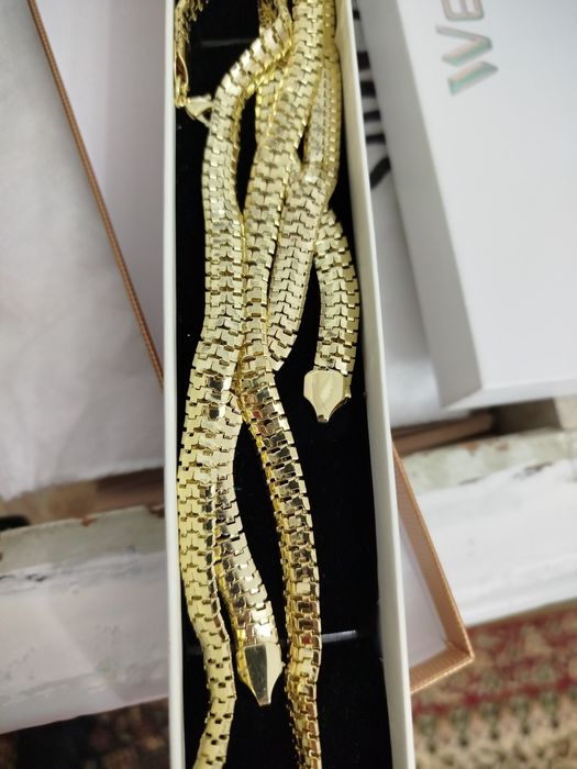 Бежутерия .Цепь и браслет  трос