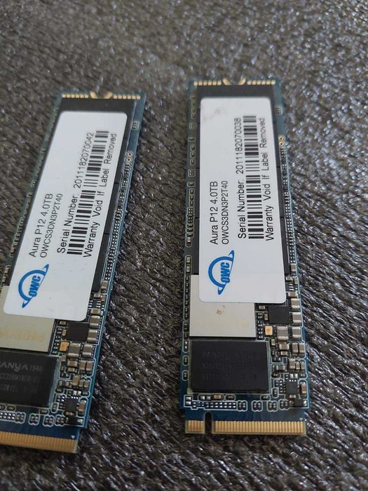 4TB M.2 NVMe OWC Aura P12 , PCIe 3.0