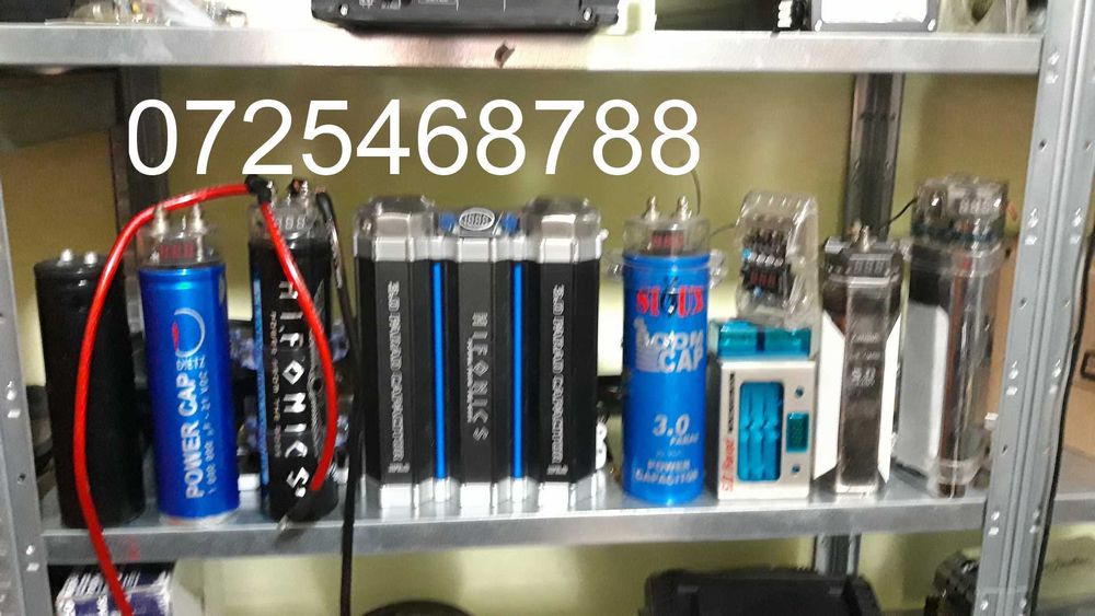 statie amplificator auto 1000w subwoofer filtru hilo condensator cablu