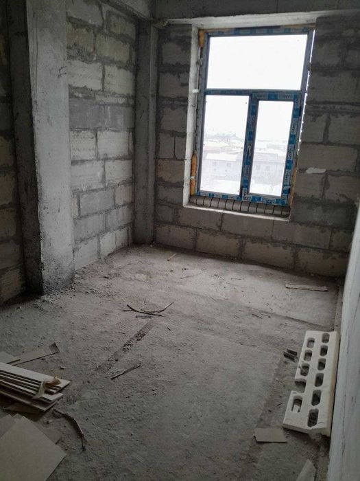 3комнатная Коробка! С кадастром! 6-этаж, 6-баня