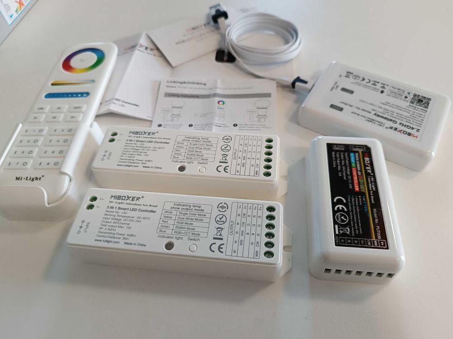 Controller dimmer RGBW bandă LED MiBoxer FUT038, RF 2.4GHz, nou