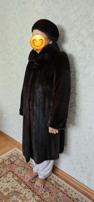 Шуба норковая с беретом