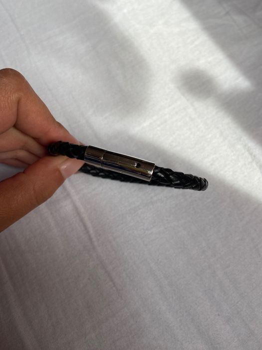 Кожена гривна Ampli5 със сребро