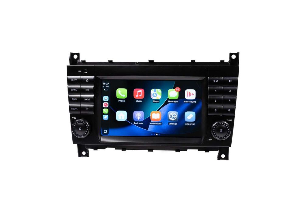 Navigatie Mercedes C Class W203 Android 15 , Apple Carplay , Android Auto + Camera Marsarier
