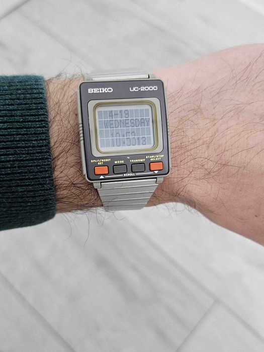 Ceas LCD Seiko UC-2000 Vintage 1984 made in Japan foarte Rar