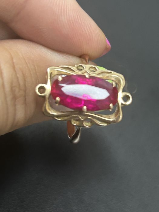 Кольцо золотое советское 583