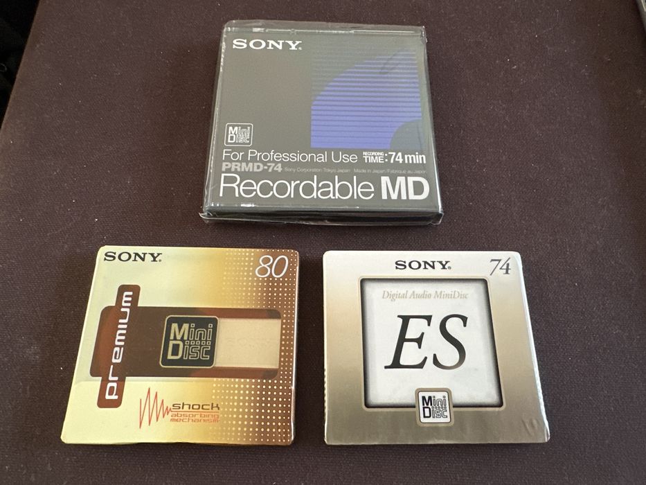 3 minidisc audio sigilate - Sony ES, Sony PRMD, Sony Premium