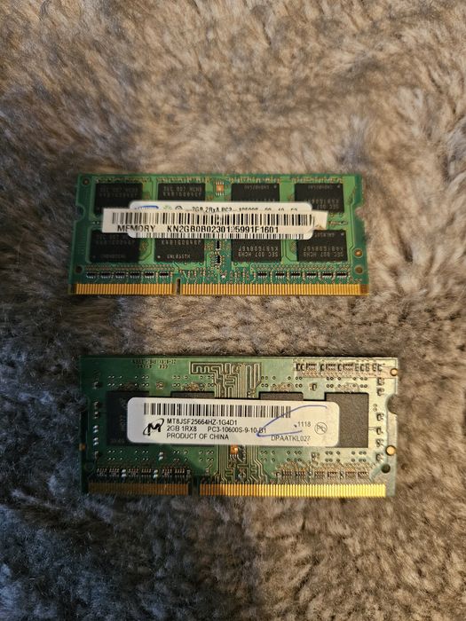 Rami pc laptop ddr2 ddr ddr3