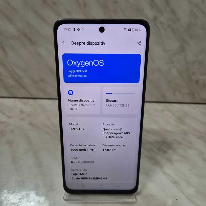 Telefon One Plus Nord CE 3 Lite 128GB Zeus Amanet Rahova 31692