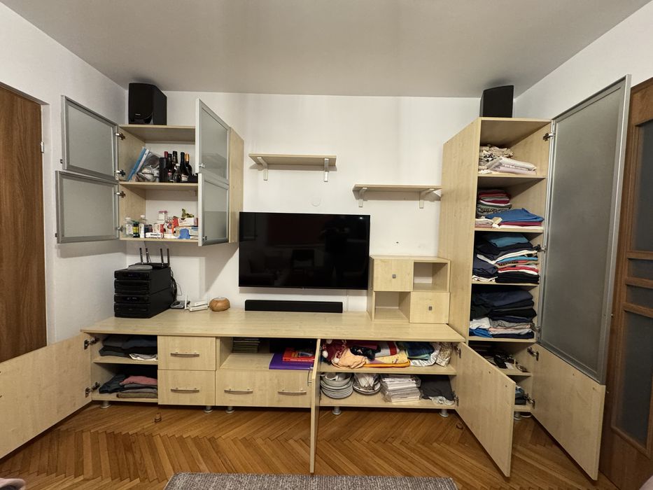 Bibloteca living pal culoare stejar