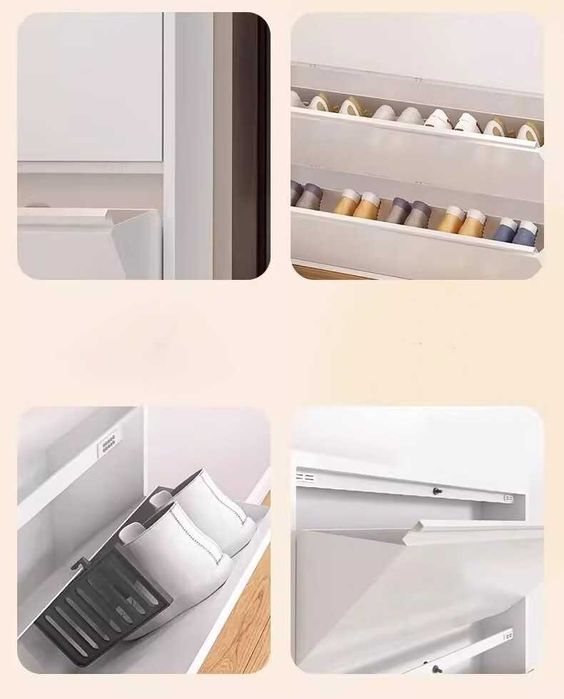 Oyoq kiyim uchun devor stельaj | Настенный металлический шкаф