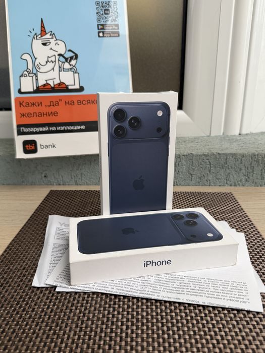 НОВ! 36М ГАР *ЛИЗИНГ* iPhone 17 Pro Max 256Gb Deep Blue