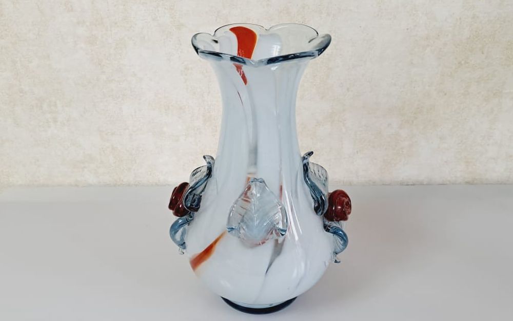 Вазы цветное стекло