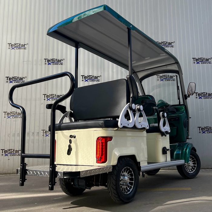 Електрическа четириколка GOLF-6 72V 23Ah 6-местна с покрив нов модел