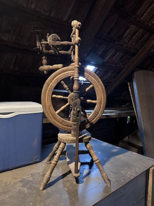 Roata de tors lana 2 bucati set