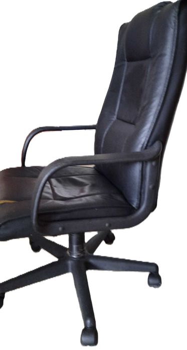 Scaun Ergonomic, directorial, piele naturală, negru