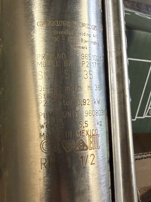 Сондажна помпа Grundfos SQE 5-35