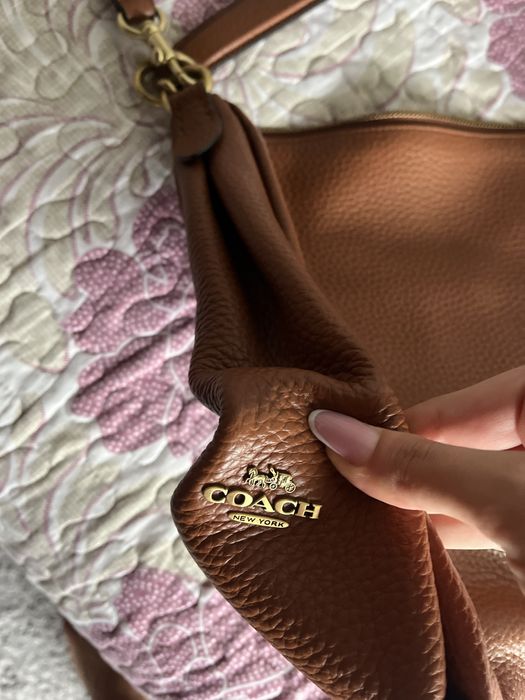 Geanta coach de piele