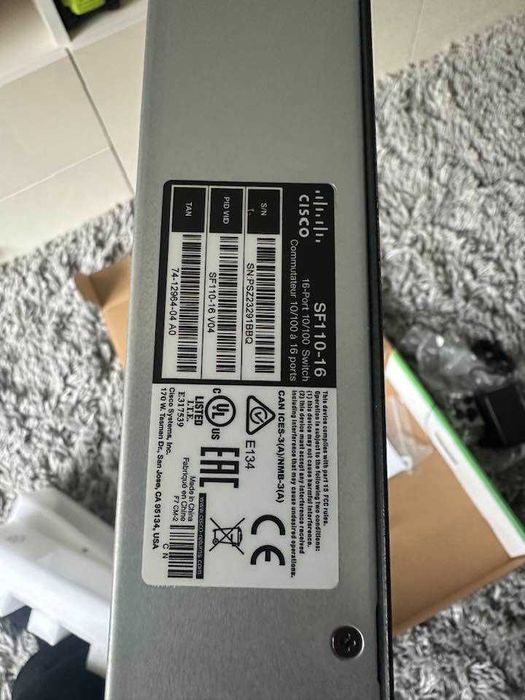 суич cisco sf110-16 16 port switch сплитер за интернет