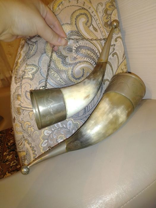 Сувенирные рога, статуэтка "Дед Шукарь"