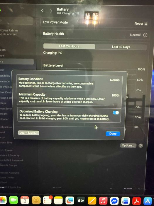 Macbook Air M3/13 inch/8GB RAM/256GB SSD