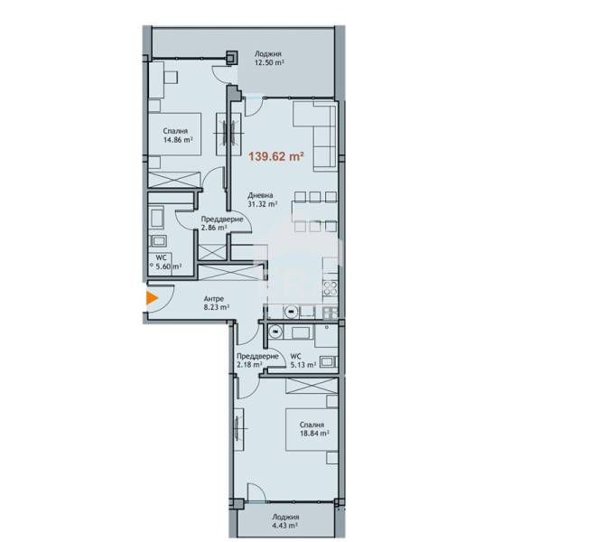 Продава се Тристаен апартамент в Варна, Чайка - 139 кв.м за 2367 €/кв.м - Снимка #3