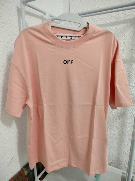 Tricou Off-White roz mărimea Xs