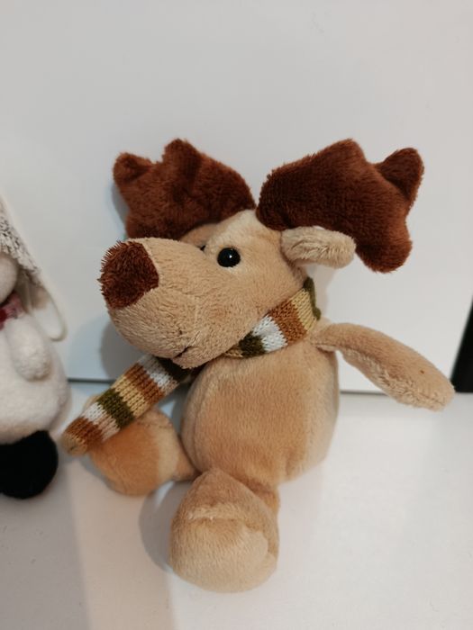 Lot 3 plusuri mici drăgălașe pentru Crăciun arici om de zăpadă și ren