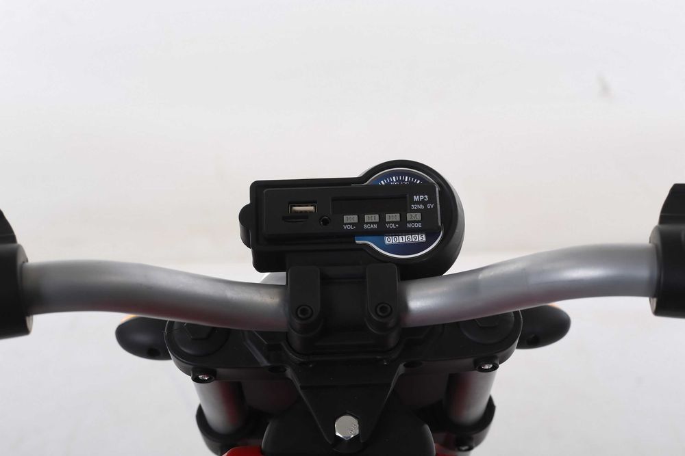 Motocicleta electrica pentru copii BT307 60W CU ROTI Gonflabile #Rosu