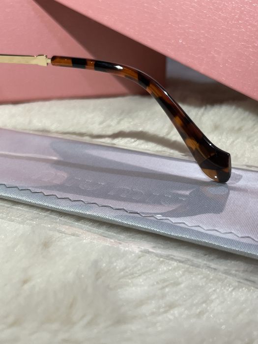 Ochelari de soare Miu Miu | Auriu/ Maro