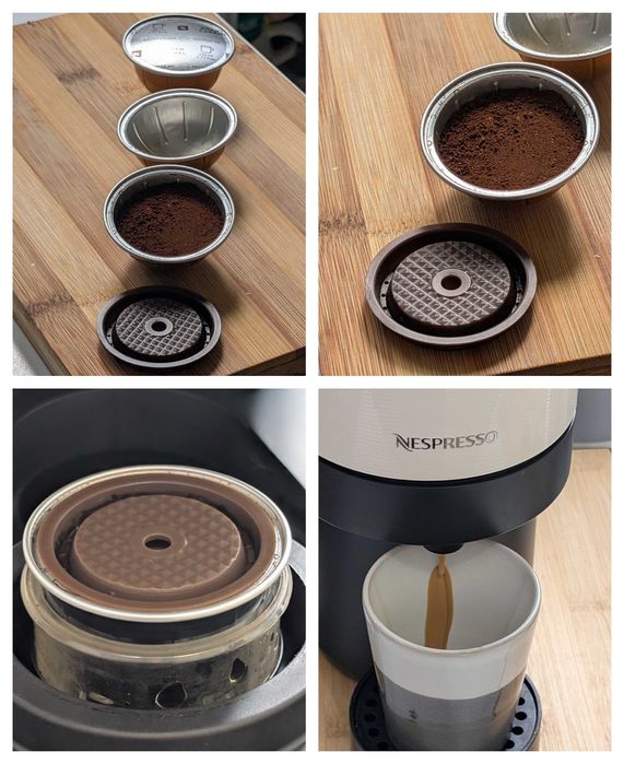 Capac reutilizabil pentru capsule Nespresso Vertuo