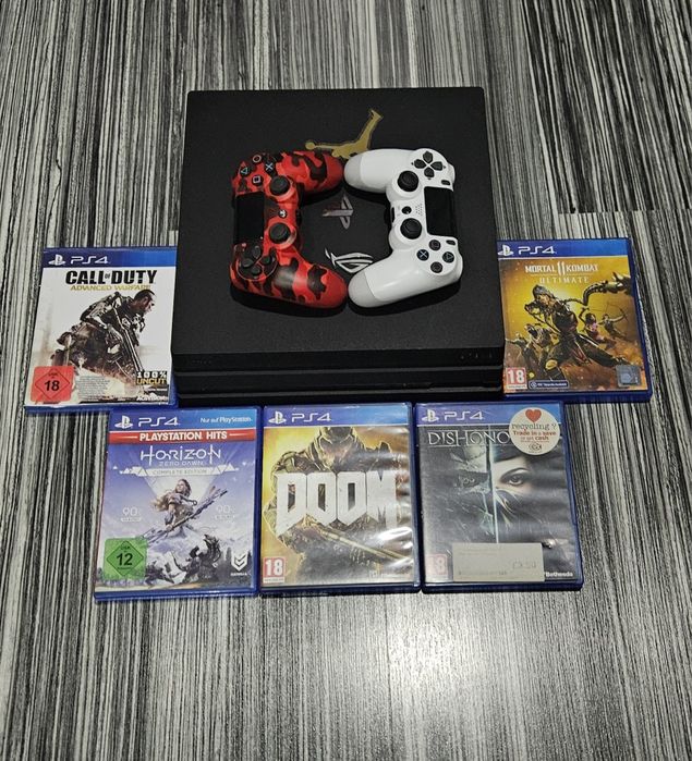 Consola sony ps 4 pro+5 jocuri originale