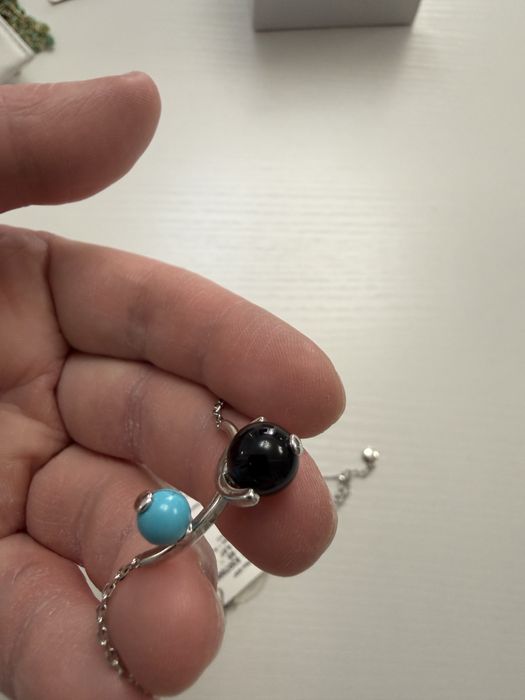 Колье бирюза и агат. Новое