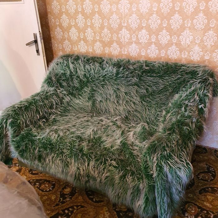 Винтидж холова гарнитура за вила с разтегаеми дивани и фотьойли