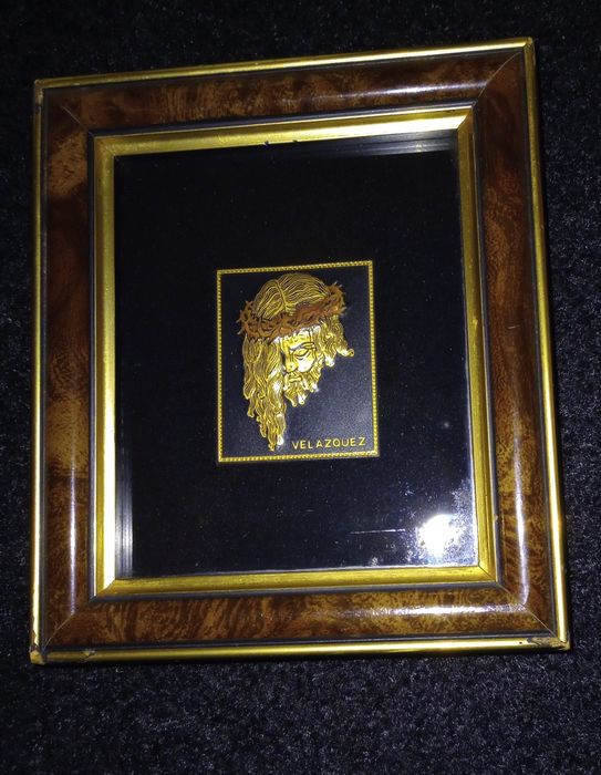 Icoana Iisus Hristos cu aur 24k