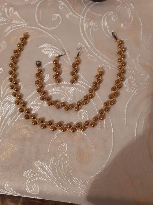 Set din perle Toho si margele hematit