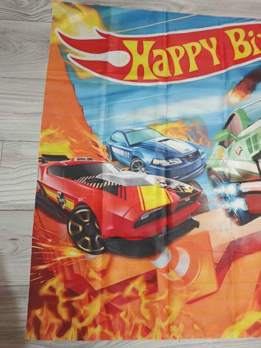 Decor fundal nou pentru petrecere zi de nastere mașini Hotwheels