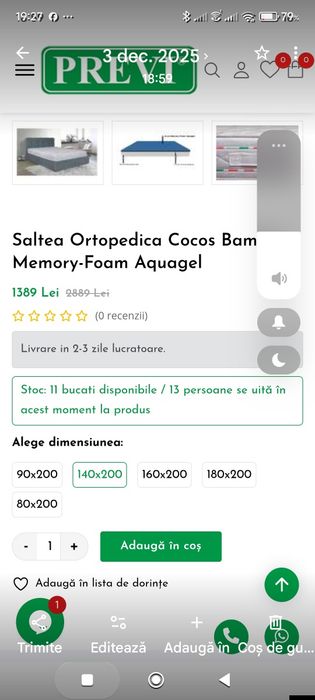 Saltea noua Previ