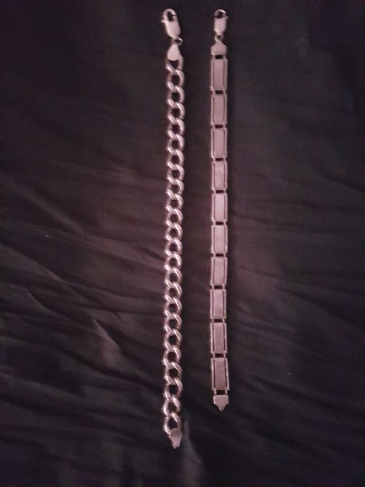 Vand 2 Lanturi 5 bratari si 7 inele ARGINT 925