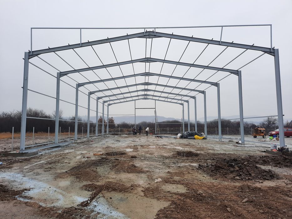 Vând  hală metalică conform proiectului dvs lucrăm fără avans