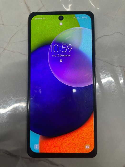 Самсунг А52 темно-синий