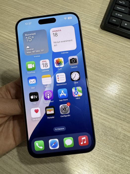 iPhone 15 Pro Max, 256GB, 5G, Natural, Impecabil/CA NOU, Bateria 98%!