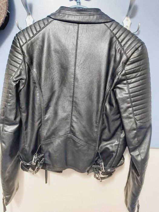 Еко кожа Яке цвят черен