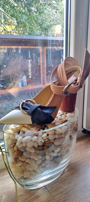 Sandale piele lucioasa