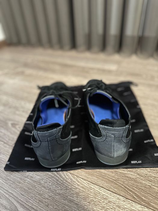 Мъжки обувки от естествен велур Replay